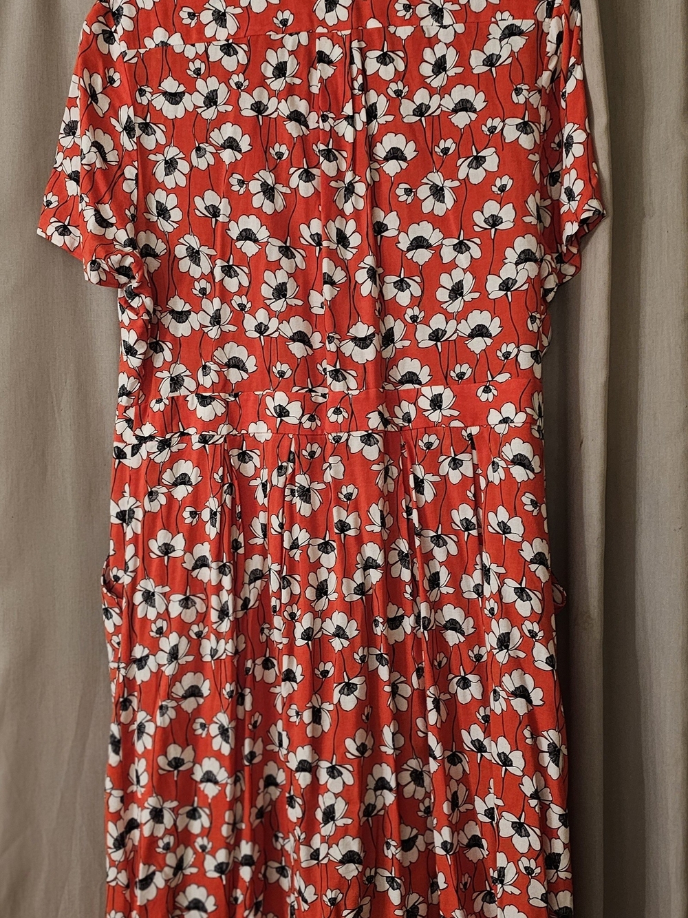 Dorothy Perkins Red Floral Short-Sleeve Dress